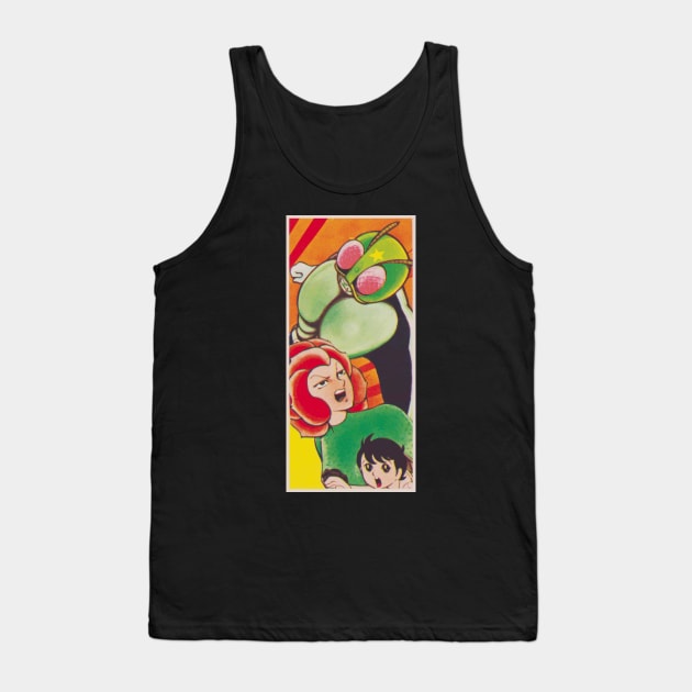 Vintage Kamen Rider Tank Top by retroworldkorea